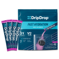 DripDrop Berry Electrolyte Powder, 8 oz sticks, 32 count D5