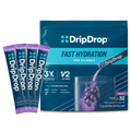 DripDrop Grape Electrolyte Powder, 8 oz sticks, 32 count R8