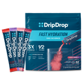 DripDrop Juicy Variety Pack Electrolyte Powder, 8 oz sticks, 32 count T2