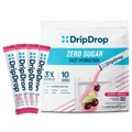 DripDrop Zero Sugar Cherry Limeade Electrolyte Powder, 8 oz sticks, 32 count Z4